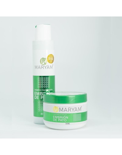 Dual Tratamiento y Shampoo Embrión de Pato 300ml  Regenerador Capilar