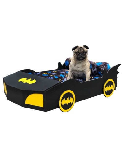 Cama carro para mascotas batimovil