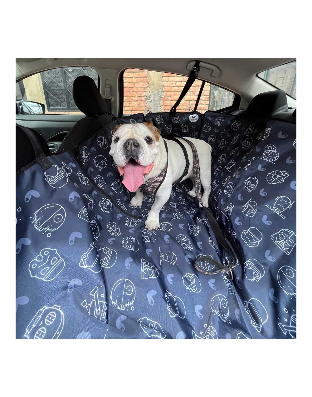 Forro protector mascotas premium cubrepuertas estampado - star wars