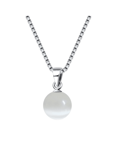 Elegante- perla de color blanco