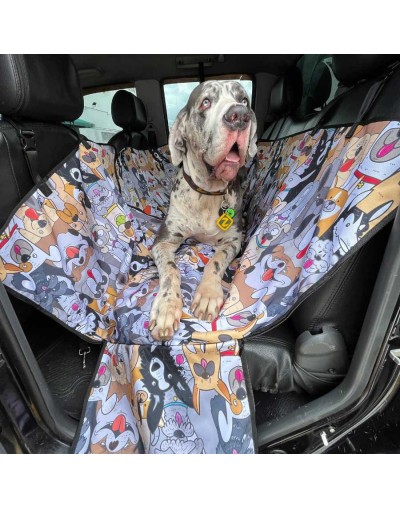 Forro protector mascotas premium cubrepuertas estampado - boss dylan