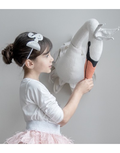 Balaca elástica Nylon Bouk Figuras Corazon Estrella Conejo Flamingo Unicornio Paleta Cisne