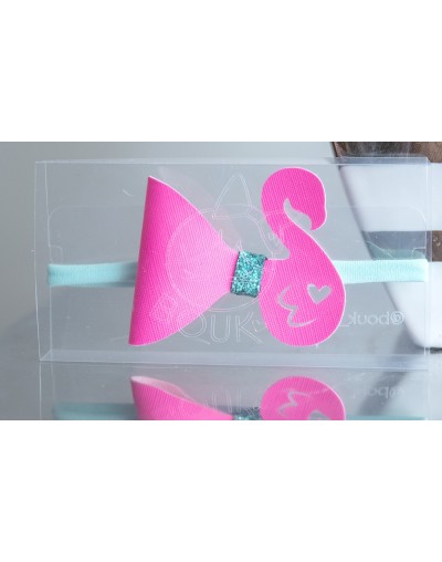 Balaca elástica Nylon Bouk Figuras Corazon Estrella Conejo Flamingo Unicornio Paleta Cisne