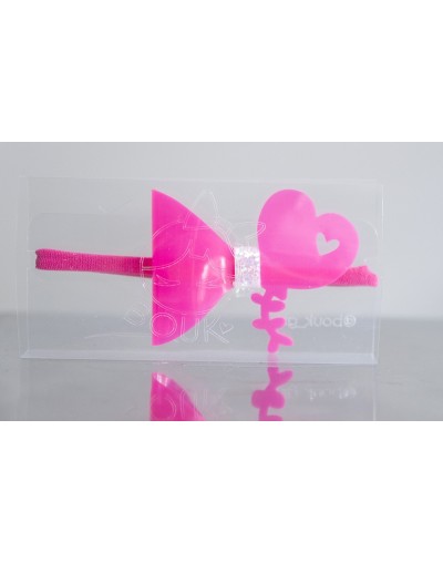 Balaca elástica Nylon Bouk Figuras Corazon Estrella Conejo Flamingo Unicornio Paleta Cisne