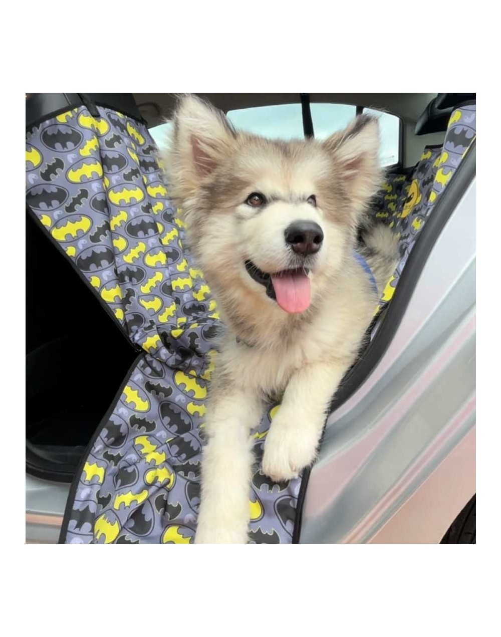 Forro protector mascotas premium cubrepuertas estampado - batman