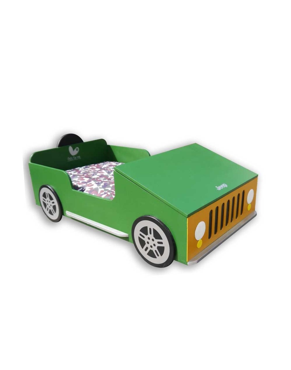 Cama carro para mascotas jeep