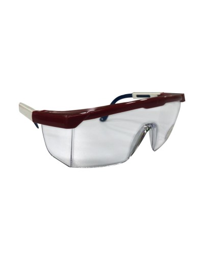 Monogafas De Seguridad Lente Claro Marco Vinotinto
