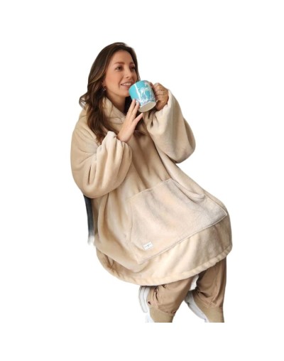 Saco gigante sencillo beige