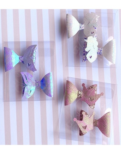 Mini moños clip x 2 temáticos Bouk