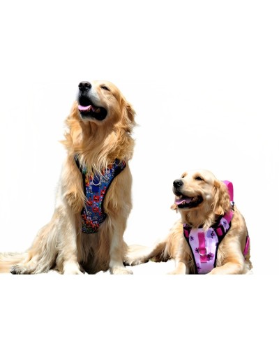 Pechera estampada talla l (labrador, pastor aleman entre otros)