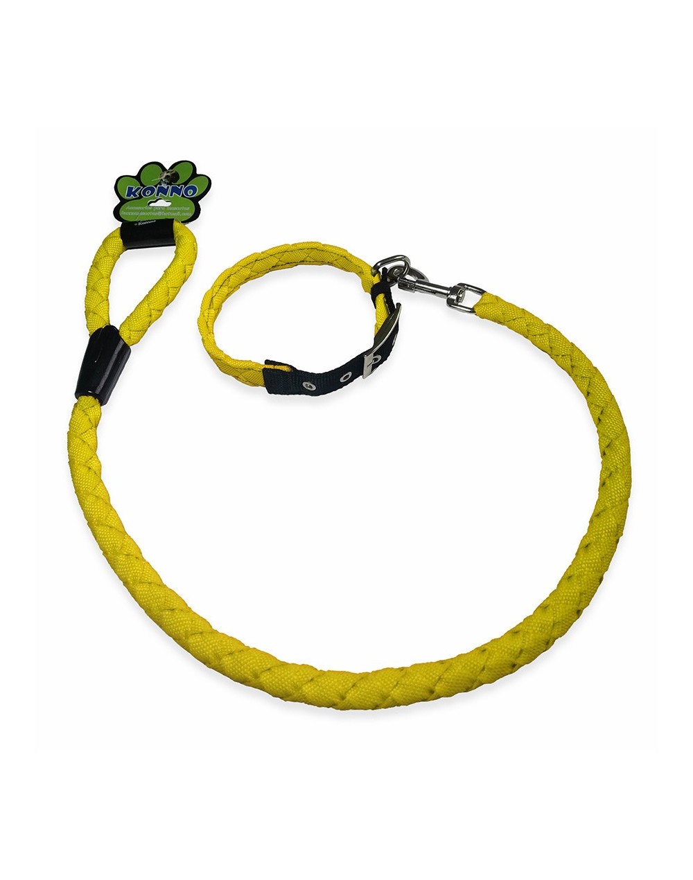 Correa 90 cms + collar trenzado
