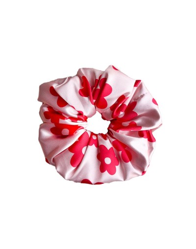 Bamba satin red flowers