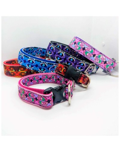 Collar estampado clasico talla m (schnauzer o cocker mediano)