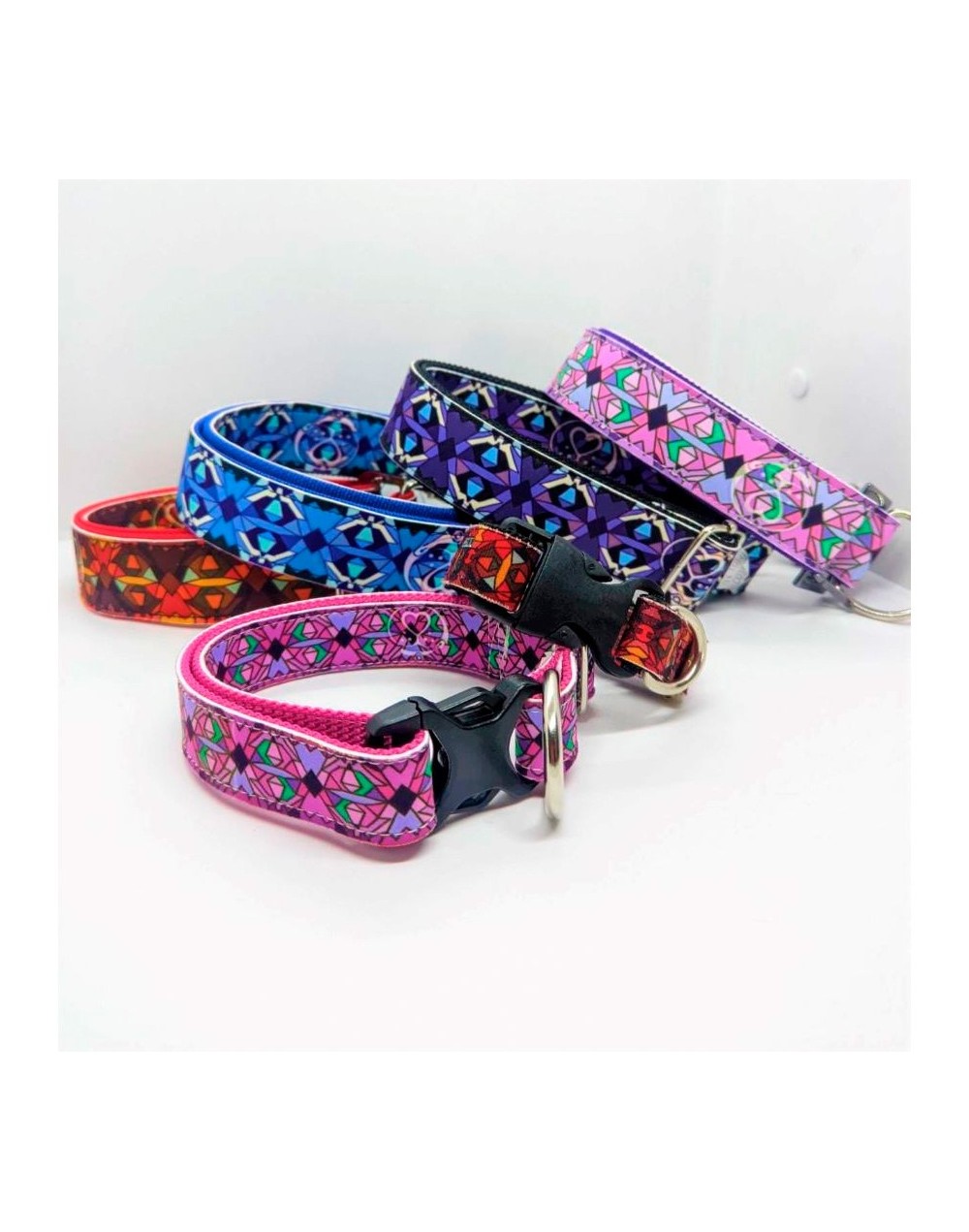 Collar estampado clasico talla m (schnauzer o cocker mediano)
