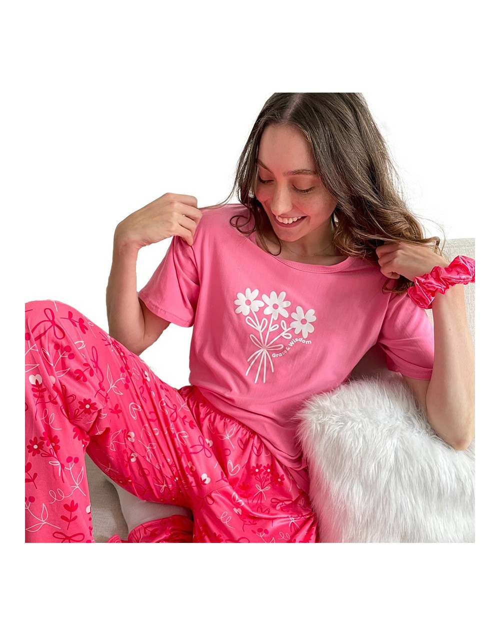 Pijama ref. Pink coquette camiseta & pantalón