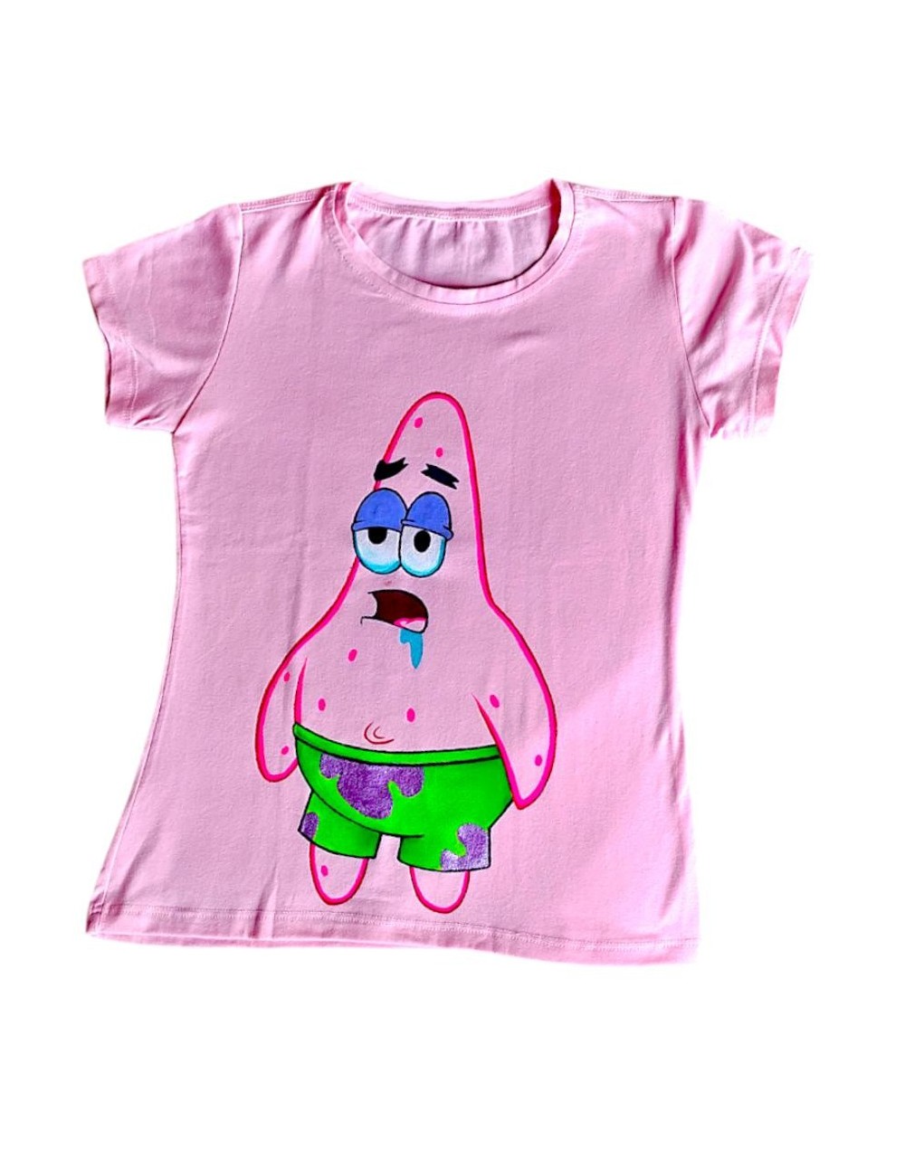 Camiseta pintada a mano de Patricio