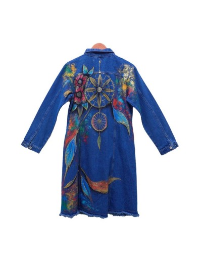 Chaqueta tipo gabardina diseño atrapasueños
