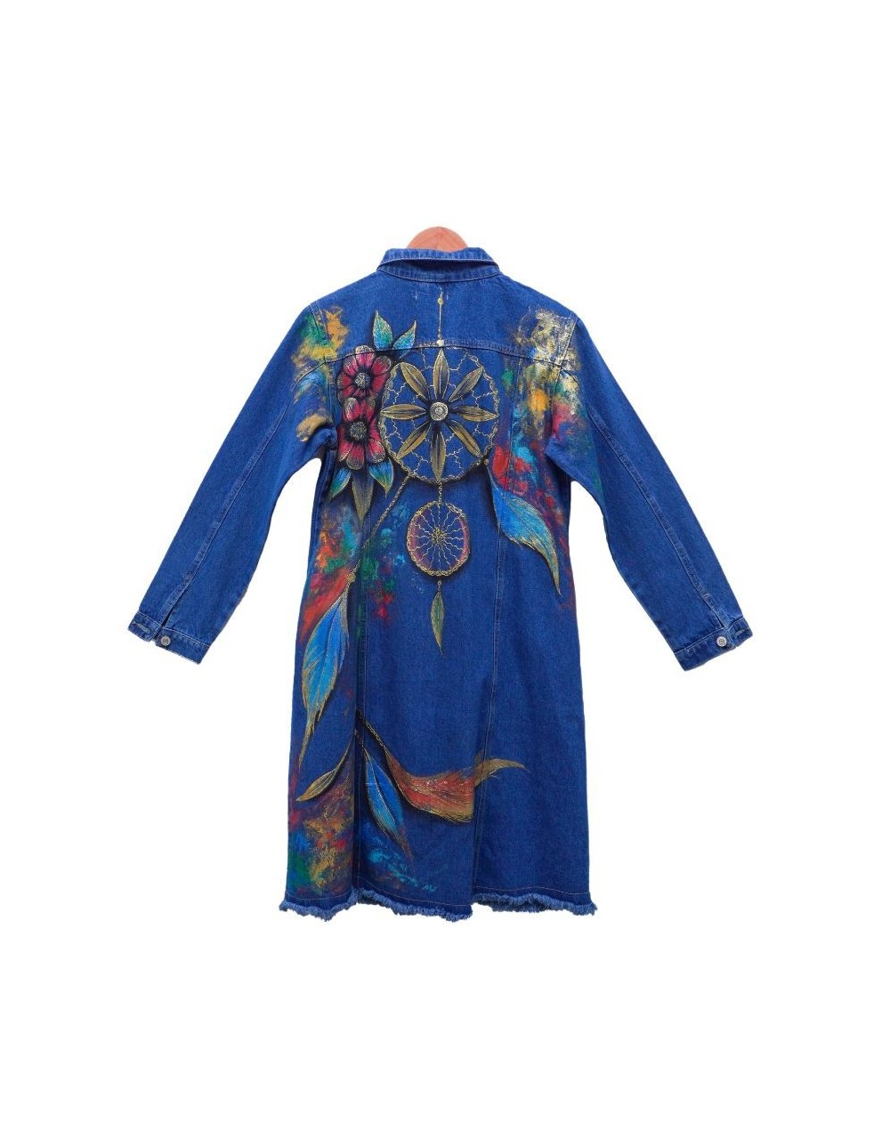 Chaqueta tipo gabardina diseño atrapasueños