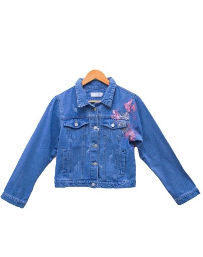 Chaqueta clásica dama diseño gato negro