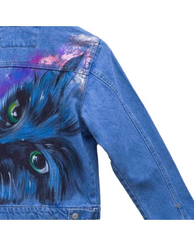 Chaqueta clásica dama diseño gato negro