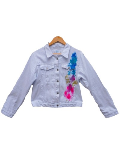 Chaqueta tipo clásica dama diseño mujer afro