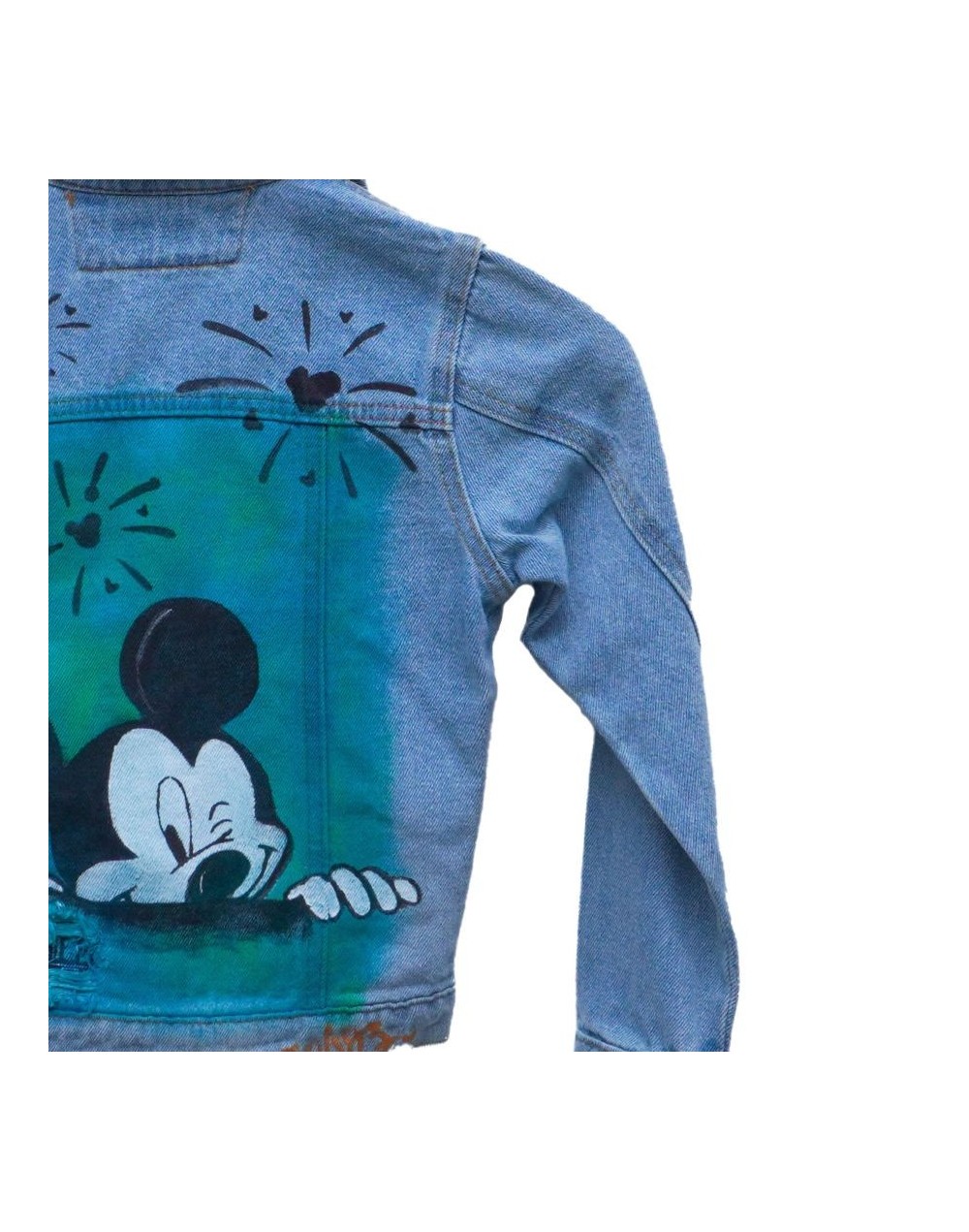 Chaqueta de jean para niño diseño mickey