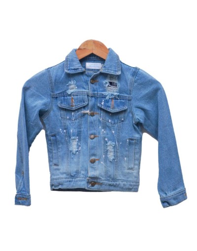 Chaqueta de jean para niño diseño mickey