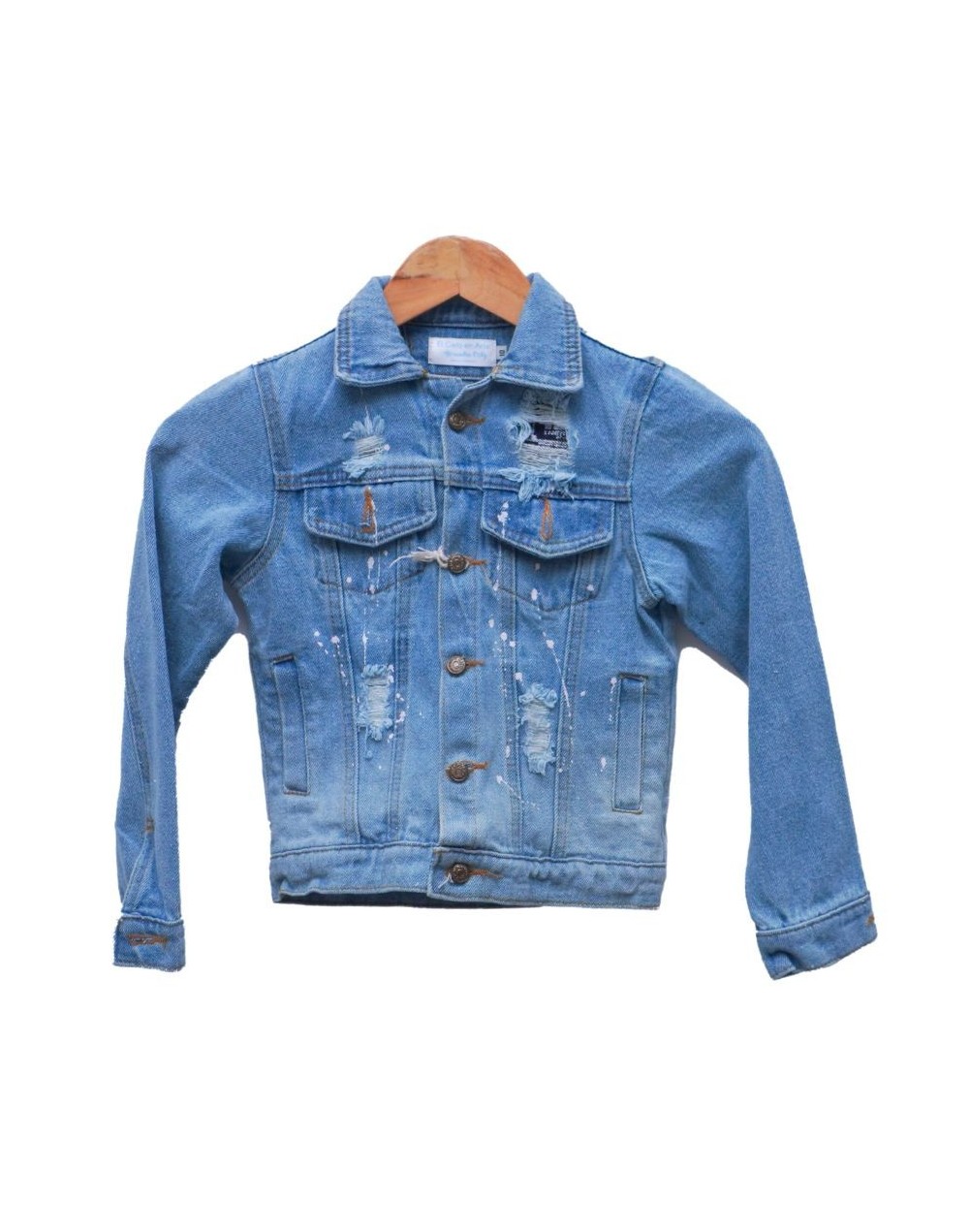 Perbai Chaqueta Vaquera De Gran Tamaño Con Botones Y Botones Para Mujer, Azul Claro