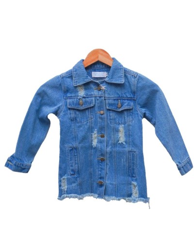 Chaqueta tipo gaban niña diseño gaban colibrí