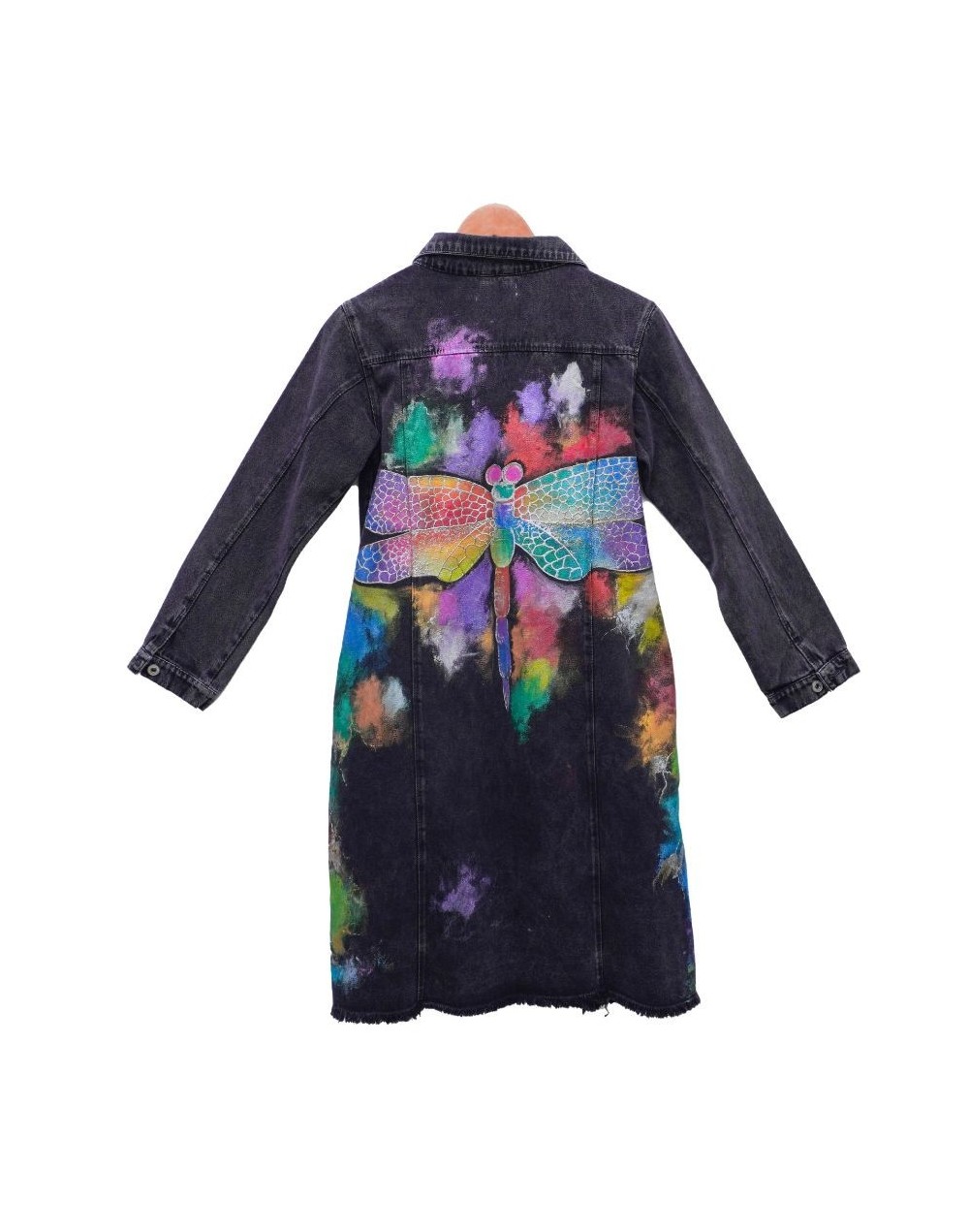 Chaqueta tipo gabardina diseño libélula