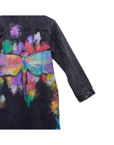 Chaqueta tipo gabardina diseño libélula