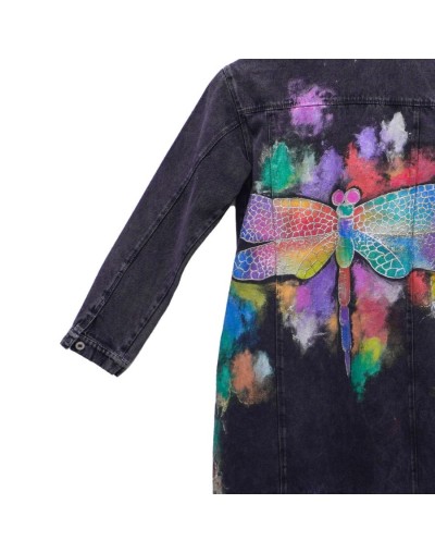 Chaqueta tipo gabardina diseño libélula
