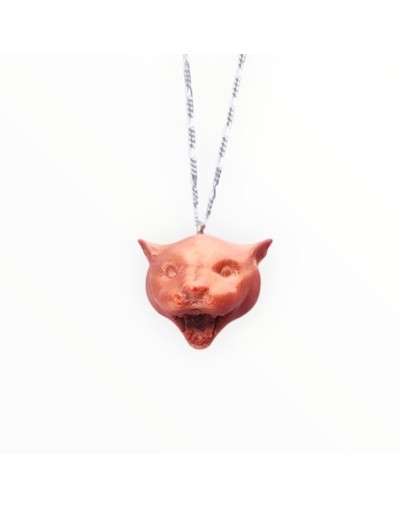 Collar puma concolor colombiano en plata