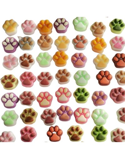Velas en forma de huella mascotas