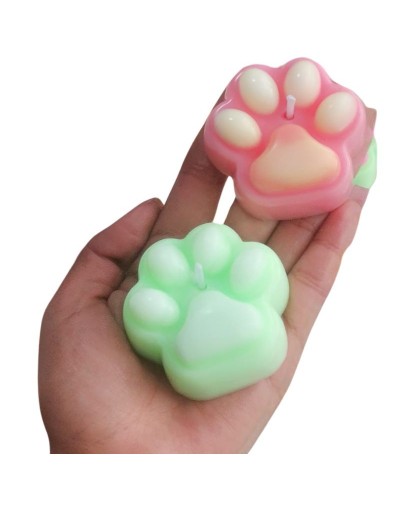 Velas en forma de huella mascotas