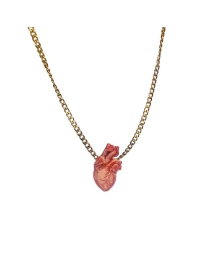 Collar corazón anatomico 3d