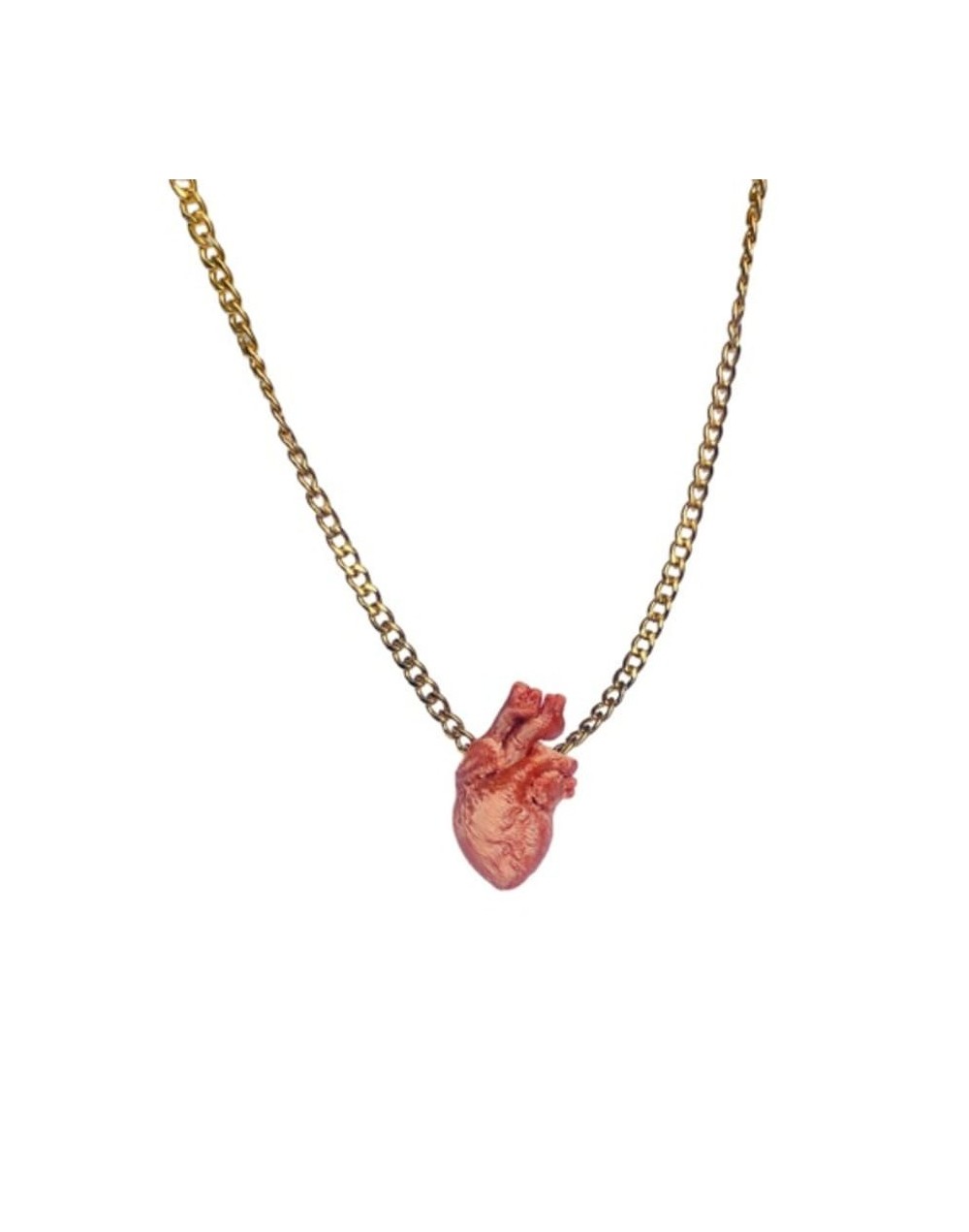 Collar corazón anatomico 3d