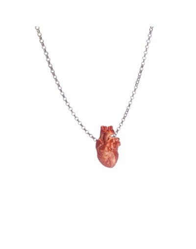 Collar corazón anatomico 3d