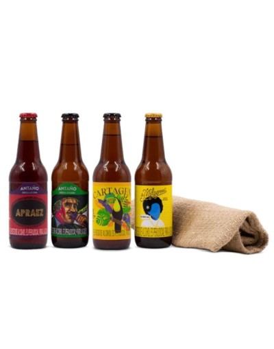 Pack cervecero en lona de fique