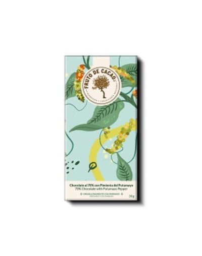 Barra de chocolate al 70% con pimienta del putumayo 80g