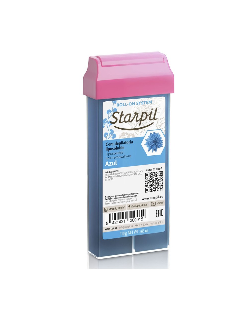 Cera para depilar rollon starpil 110 gr