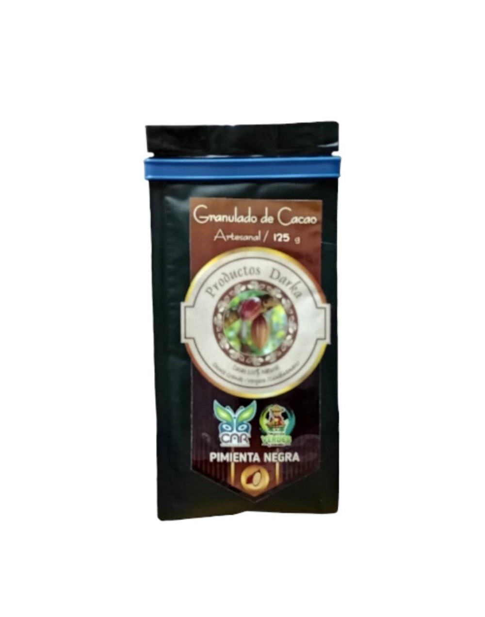 Granulado de cacao con pimienta negra