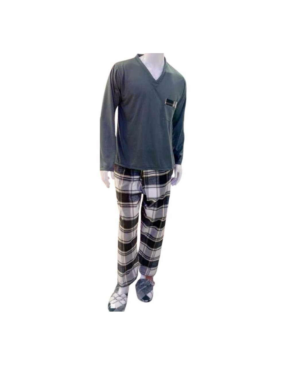 Pijama algodon hombre
