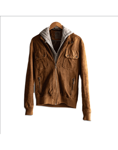 Chaqueta de capota removible
