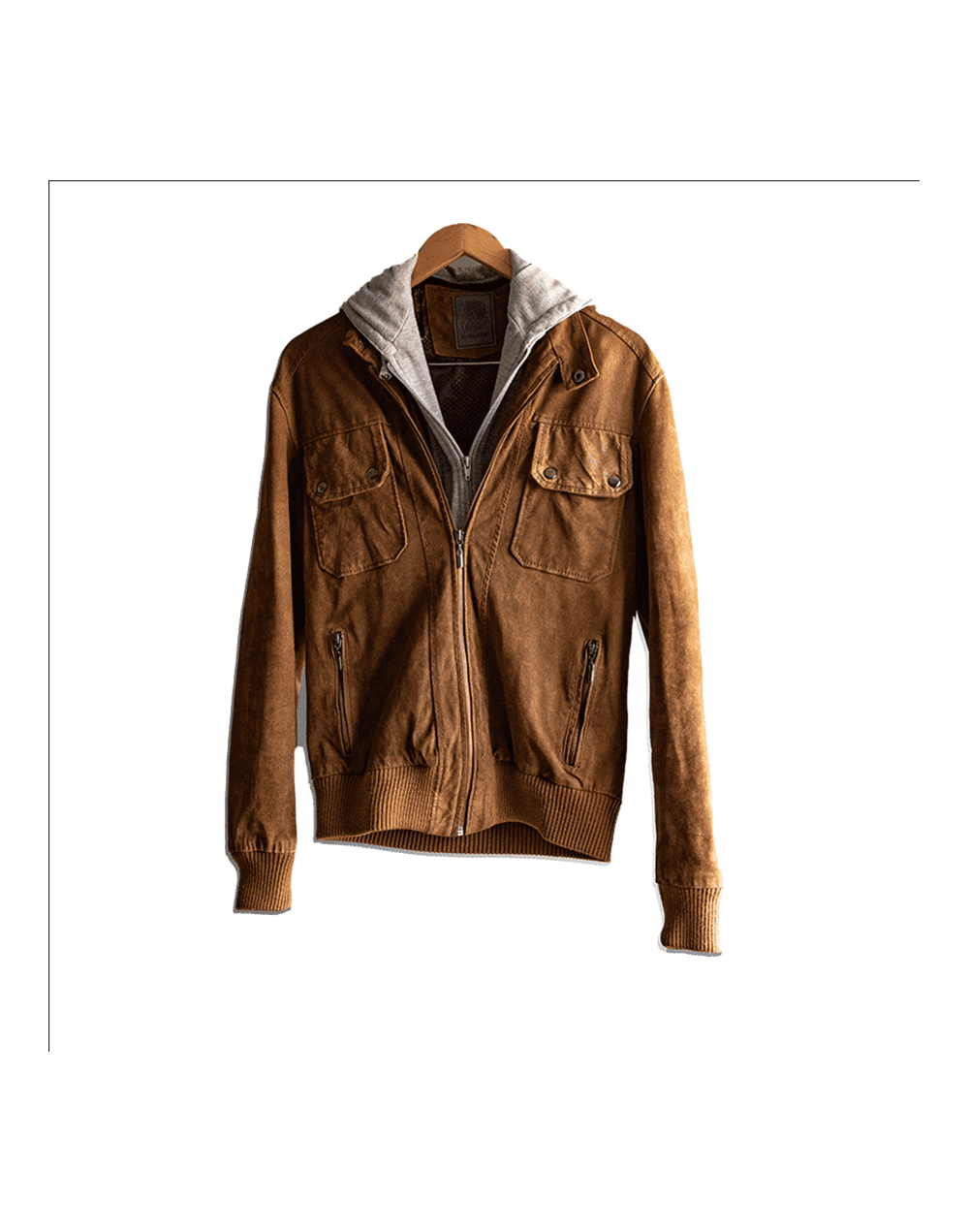 Chaqueta de capota removible