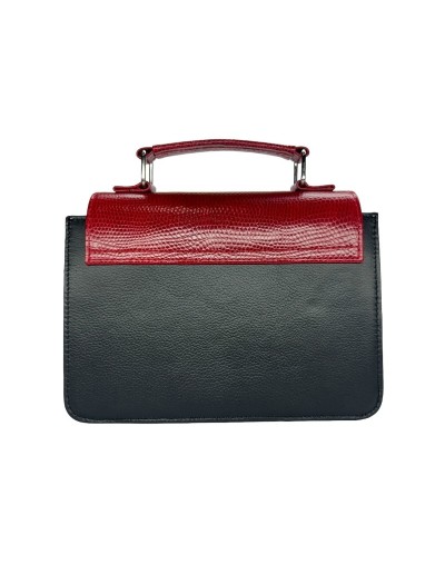 Bolso de cuero manos libres dama rojo
