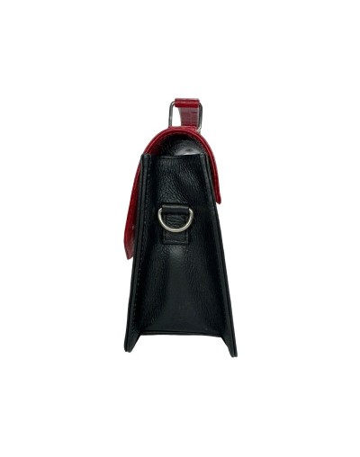 Bolso de cuero manos libres dama rojo