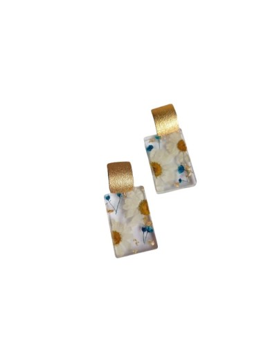 Aretes de margaritas silvestres