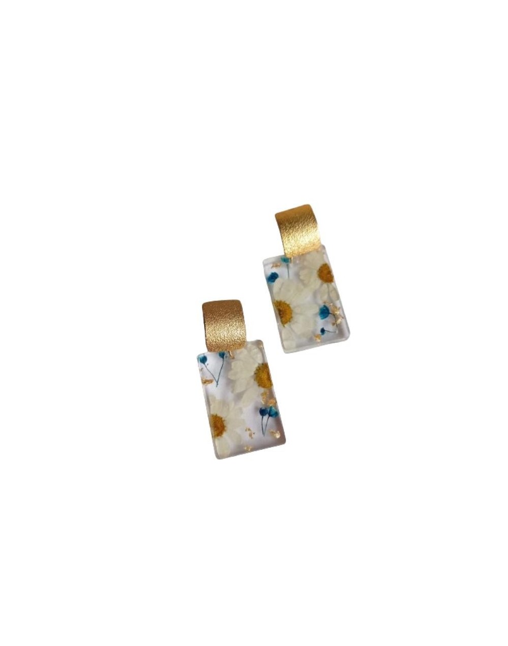 Aretes de margaritas silvestres