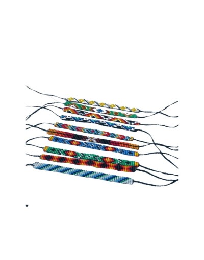 Pulseras artesanales en mostacilla